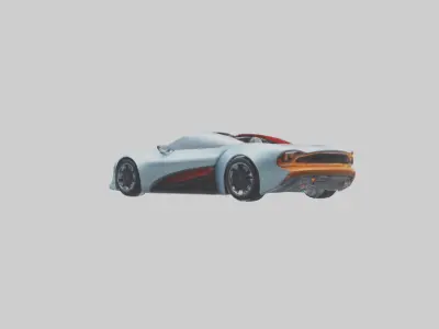 Futuristic Roadster model 3D model