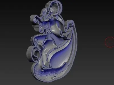 Saraswati Mata 3D Model 02 3D print model 3D print model