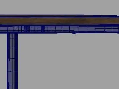  Hospital Bedside Table 3D model