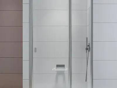 Shower doors Ravak Chrome 3D model