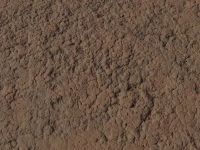 Cracked Clay Pan Ground PBR Texture Texture