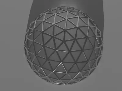 Geodesic Dome Low-poly 3D model
