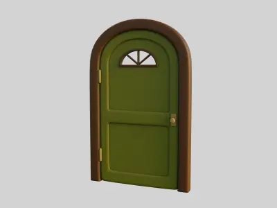 Cartoon Door 14a 3D model