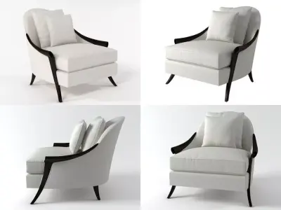 Cala Silhouette Lounge Chair 3D model