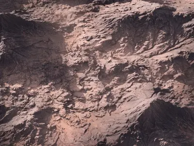 cinematic rocky terrain 4k 3D model
