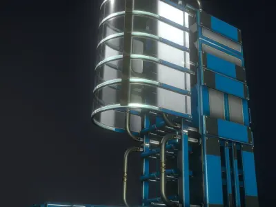 Modular Ladders - Package - All Available PBR Textures  Low-poly 3D model