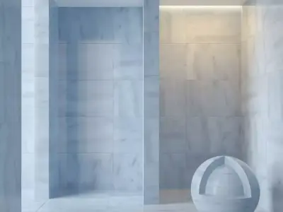 Marble wall 205 3D model