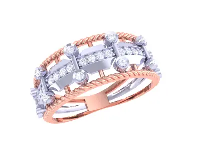 Women Ring  Render 3dm STL OBJ FBX Details 3D print model 411