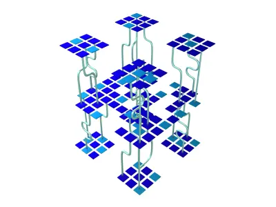 AI Generative Network Icon v1 004 Low-poly 3D model
