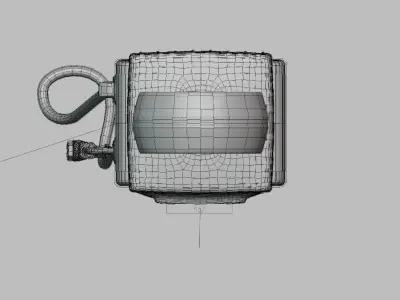 Old American gas pump 3D model