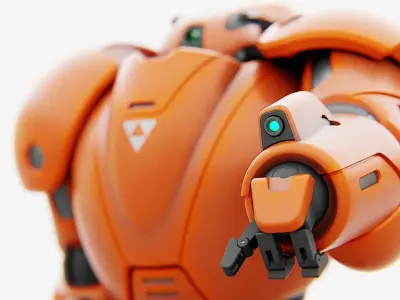 COMBAT DROID M-3000  RIGGED 3D model