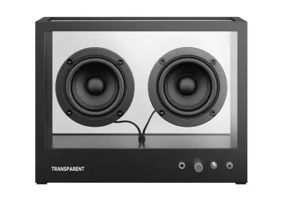 Small Transparent Speaker by Transparent 3D model