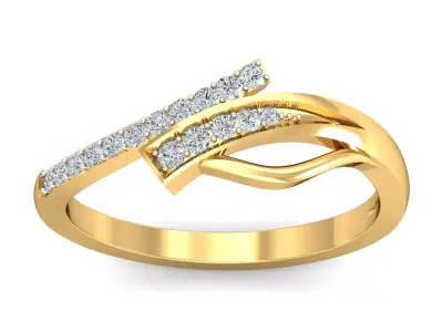 Buy Glitter Wave Ring Online 3D print model