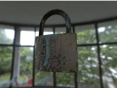 a big lock Free 3D model