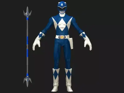 Blue Ranger 98 Low-poly 3D model