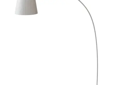 SKOTTORP  SKAFTET Floor lamp arched light grey 3D model