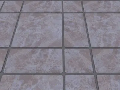 Set of Tiles Low-poly 3D model