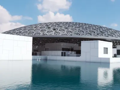 The Louvre abu dhabi museum art 3D model
