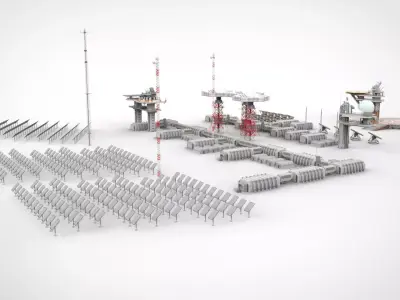 sci fi outpost 3D model