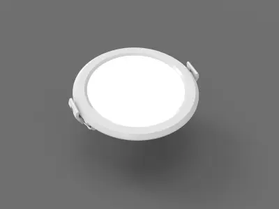 LED Light Low Poly 3D Model for WebGL and Printing Ready Low-poly 3D model