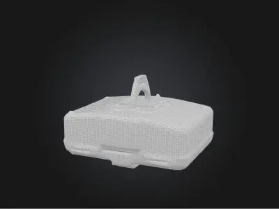 Garage door opener Low-poly 3D model