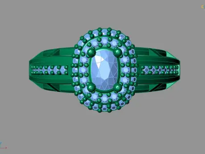 Women Rings 3DM STL Womens Rings DiamondDetails 3D print model 3D print model