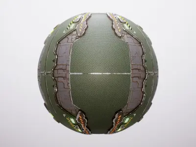 PBR Sci-Fi Spaceship Texture 51 Low-poly 3D model