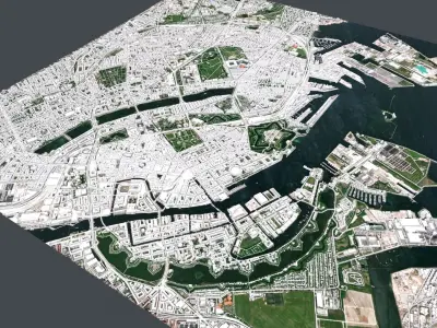 Cityscape Copenhagen  Denmark 3D model