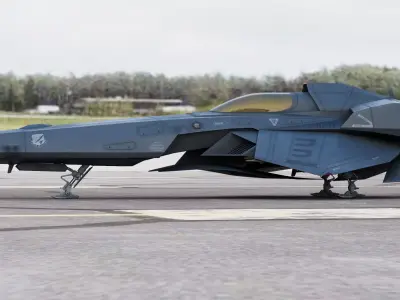 Viper Mark-117 StealthStar Space Fighter 3D model