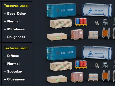  Construction Props Collection GameReady LODs 