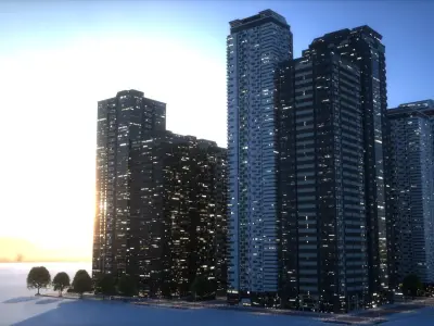 City Block Type B33 3D model