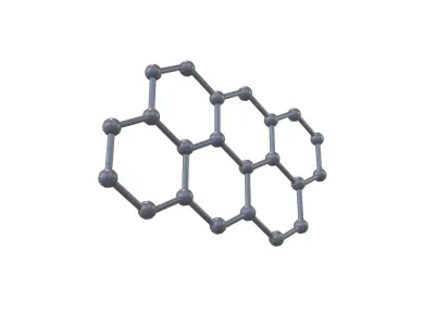 Graphene v1 002 Low-poly 3D model