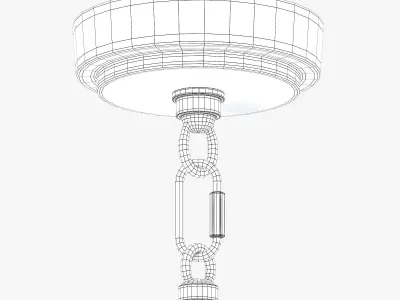 pottery barn explosion chandelier 3D model
