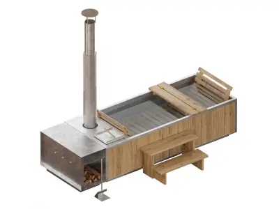 Goodland Wood Burning Tube 3D model