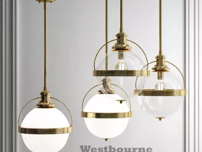 Westbourne 1 Light Pendant 3D model