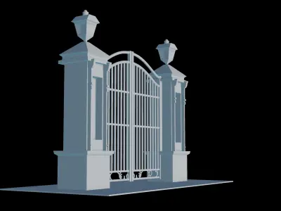Iron gate v2 3D print model