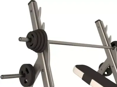 Inclined Press Bench 3D model