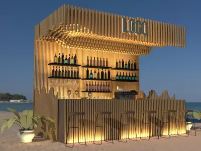 Beach Bar 3D model