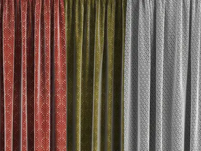 Curtain Set 33 3D model