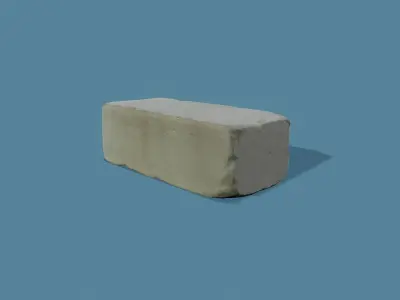 3D Scan Old Silicate Bricks Pack - Props Low-poly 3D model