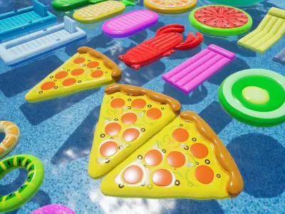 Swimming Pool Low-poly 3D model