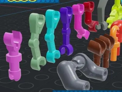 Lego - Minifigures Arms 3D print model