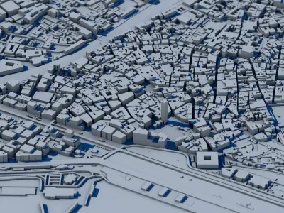 Malaga City 3D Model - Spanish Urban Landscape  3D print model