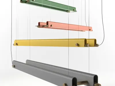 Pendant lamp 3D model 16