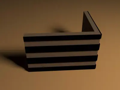 Decorative Office Partition - cabin 3D model