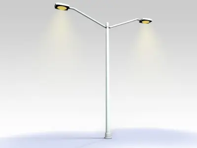 Street lights 3D model
