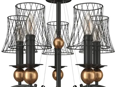 Lussole Lgo Arivaca Chandelier 3D model purchase