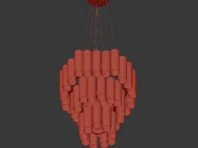 Slamp la lollo chandelier 3D model
