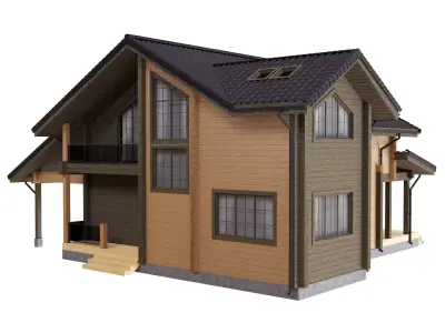 Individual house 3D model