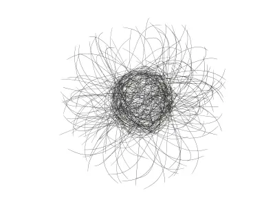 Abstract Sphere Line v1 003 3D model